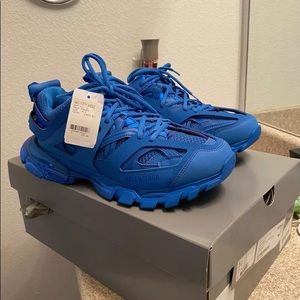 Balenciaga Track Sneakers, Blue Mesh and Rubber